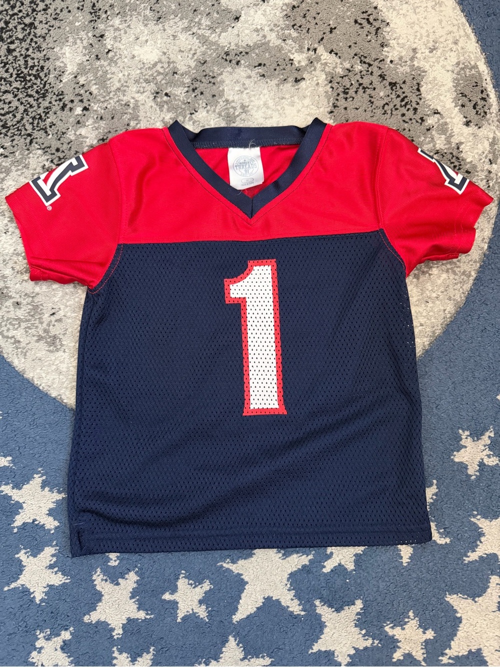 University of Arizona Wildcats Football kid Red & Navy Number 1 Athletic Jersey